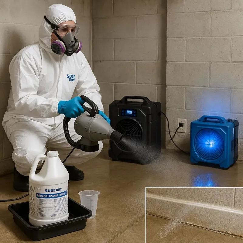 Sanitization and Odor Removal process in Denton, TX