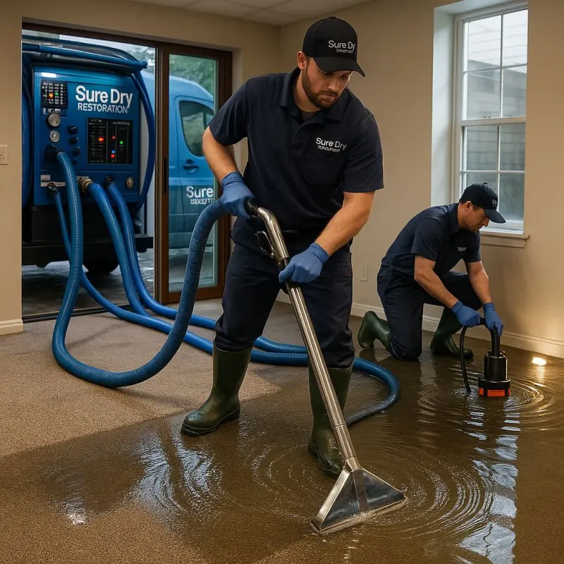 Water Extraction and Removal process in Denton, TX
